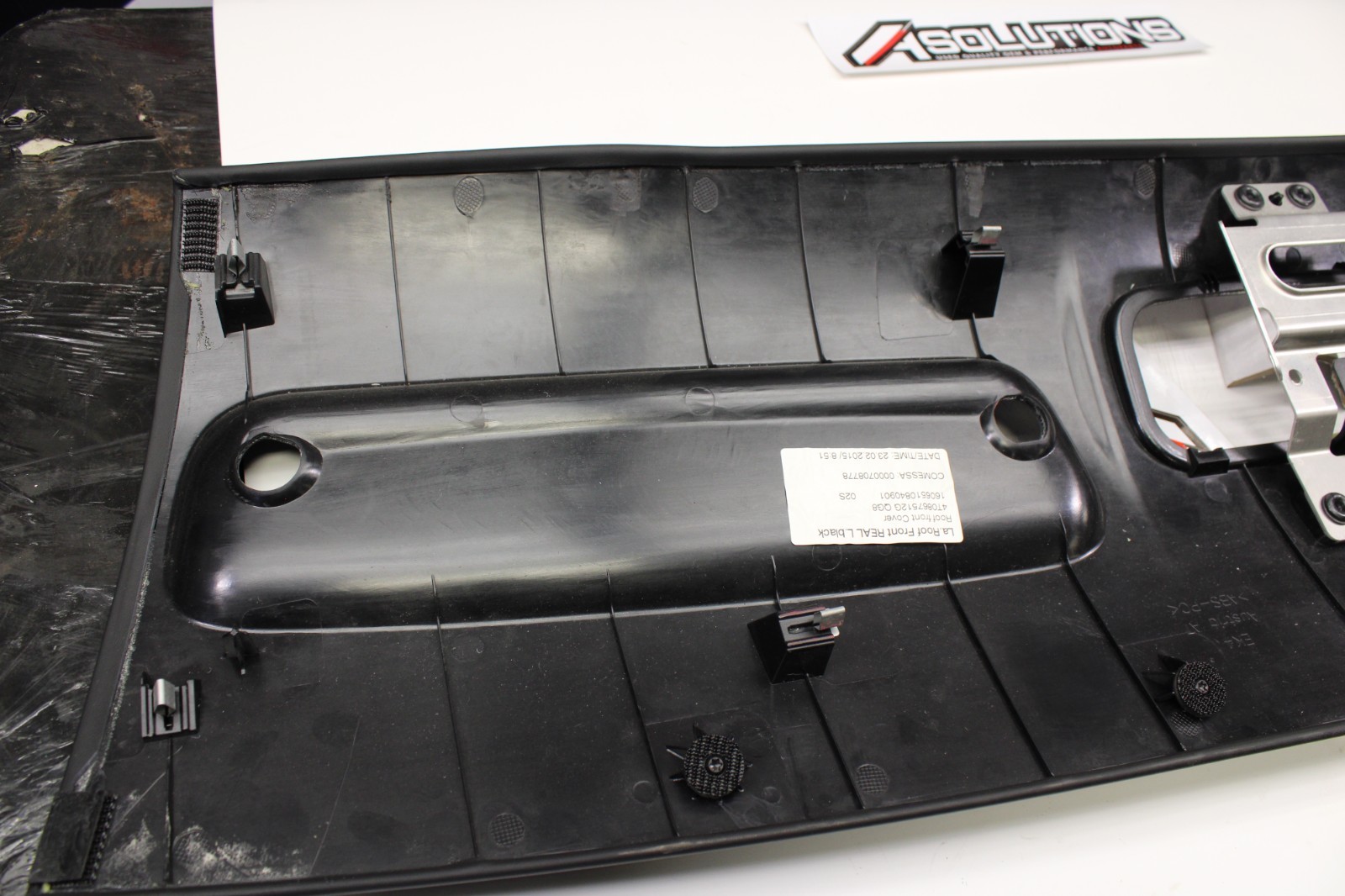 Lamborghini Huracan LP610 Roof Visor Trim Panel OEM Black Leather 4T0867512G QG8