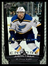 Justin Faulk St. Louis Blues 2025-26 Encore Upper Deck Hockey Card E-146