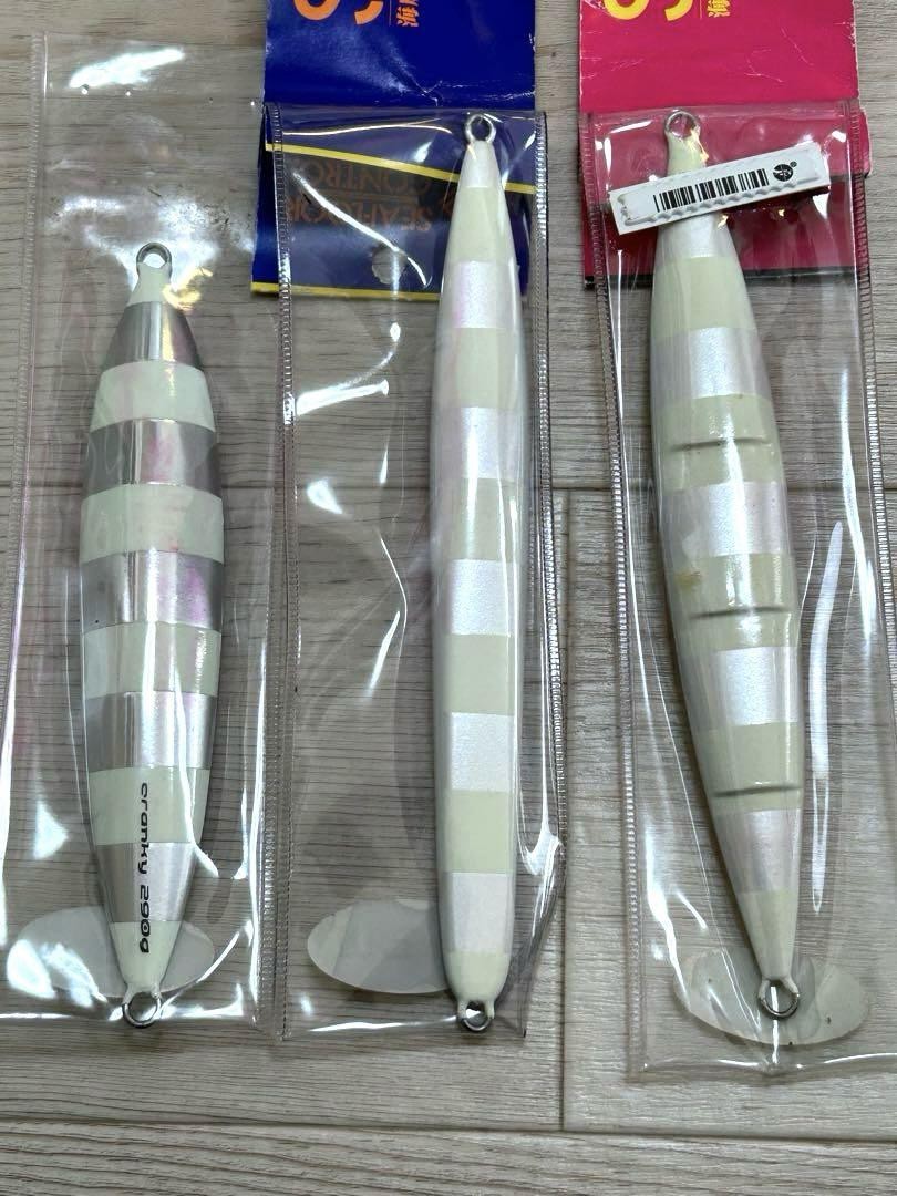 Sea Floor Control Spunky 360g Glow, Cranky 290g Glow, Saltmate PE Jig 300m Used