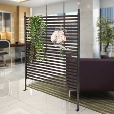 Outdoor Privacy Fence Screen and Panels with Stand, Decorative Privacy Screen