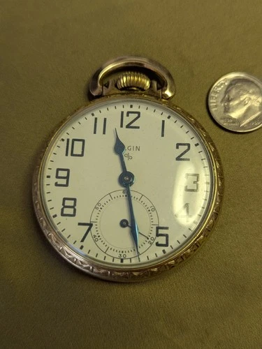 Antique Elgin 48 mm. Pocket Watch 10k RGP