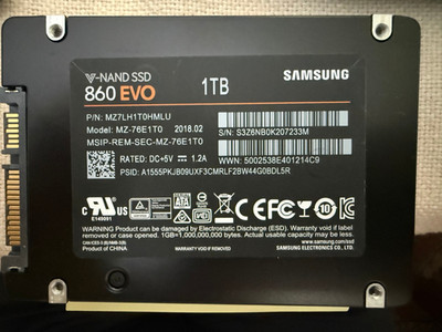 98% Samsung 860 EVO MZ-76E1T0 1TB SATA III 2.5 Internal SSD MZ7L31T0HBLB not 870