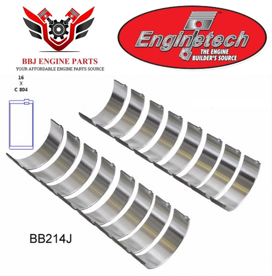 Ford Mercury 221 255 260 289 302 5.0 V8 1962 - 2001 Enginetech Rod Bearings  - Image 3 of 3