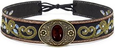 Cowboy Hat Bands for Men and Women, Western Leather Hat Band for Cowboy