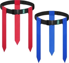 Flag Football Belts, 2/10/20 Sets of Adjustable Set with Flags... 