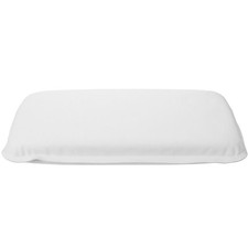 Reusable Sponge Bathtub Pillow with Suction Cup Durable White Bath Cushion