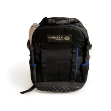 Carlyle Tools By Napa Tool Backpack Bag Hard Bottom Black Blue