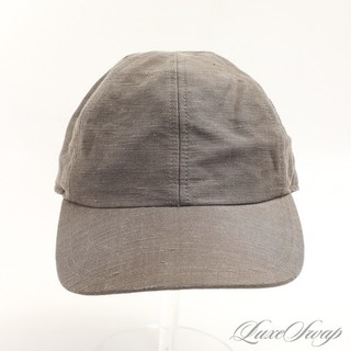 Outlier Made in Portugal Japanese Linen Blend Greened Grey Drawcord Dad Hat Cap