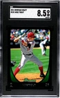 2011 Bowman Draft Picks & Prospects Mike Trout #101 Rookie SGC 8.5-Clean Card