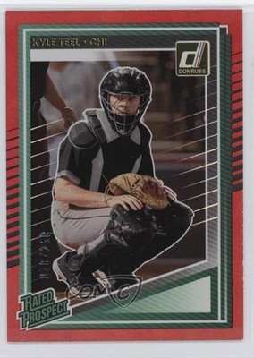 2025 Panini Donruss Rated Prospects Red 78/250 Kyle Teel #102 0s55