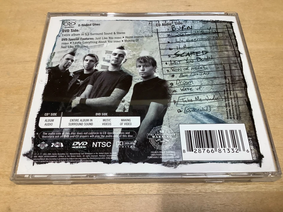 Three Days Grace – Three Days Grace CD/DVD Dualdisc Stereo 5.1 Surround Sound Foto 2 de 4