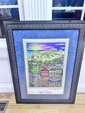 RARE SIGNED AND FRAMED DELUXE 3D EDITION CHARLES FAZZINO ATHENS OLYMPICS