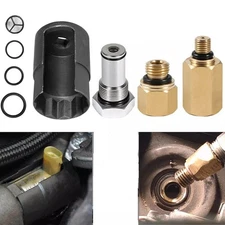 IPR Valve Socket Air Test Fitting Fuel Oil Rail Adapter For 2003-2010 6.0L Ford