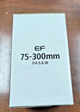 Canon EF 75-300mm f/4-5.6 III USM Zoom Telephoto Lens for Canon EF Mount