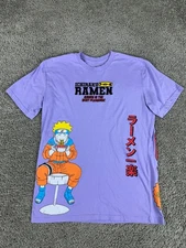 Naruto Shirt Mens Small Purple Orange Masashi Kishimoto Short Sleeve Anime