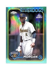 2024 Topps Pro Debut - Chrome Tre' Morgan #PDC-18 Aqua Refractor /75 (RC)