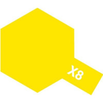 Tamiya 81508 Acrylic Mini X-8 Lemon Yellow NEW in OVP