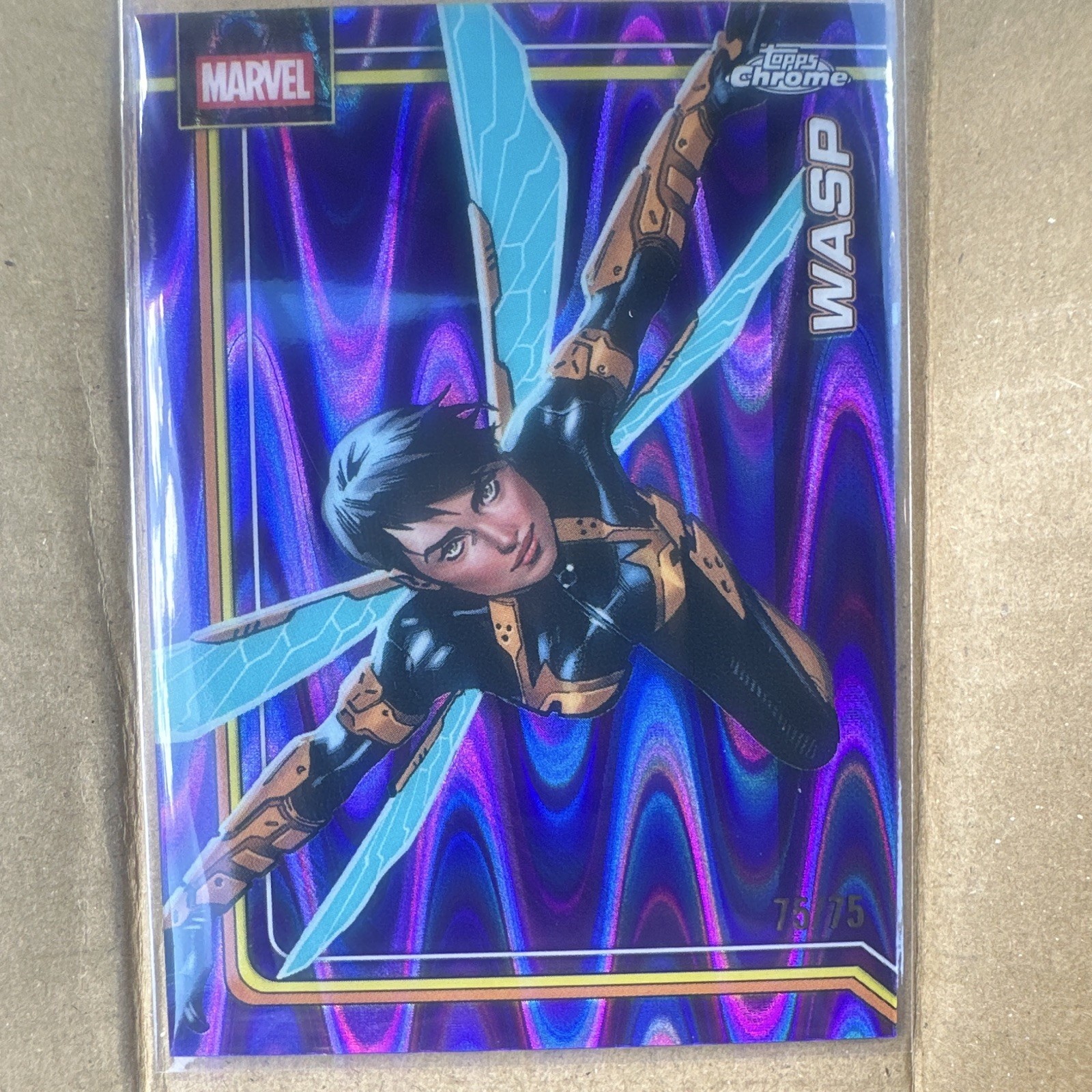 Topps 2026 Topps Chrome Marvel Wasp #194 Serial Numbered 75/75 Trading Card