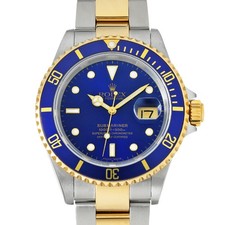 Rolex ROLEX Submariner date 16613 blue WATCH 743447