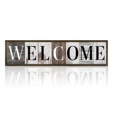 Welcome Wood Signs, Rustic Wall Plaque, Farmhouse Front Door Sign for Indoor ...