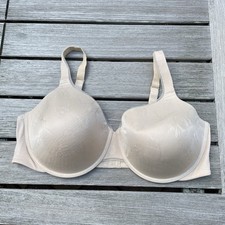 Vanity Fair Bra 44DD Biege Floral Full Figure Beauty Back Bra 76271 Women's