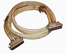 Vintage Multicore White Copper Cable Connector 3m 40pin Mainframe USSR 1970s NEW