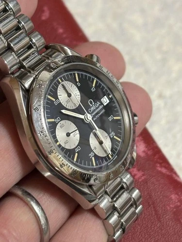 USED Omega Speedmaster 3511.50 Auto Chronograph Black Dial For Repair w/ Box F/S - Picture 17 of 19