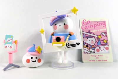 Pop Mart Bobo & Coco Go Camping Series Mini Figure Taking A Picture NEW