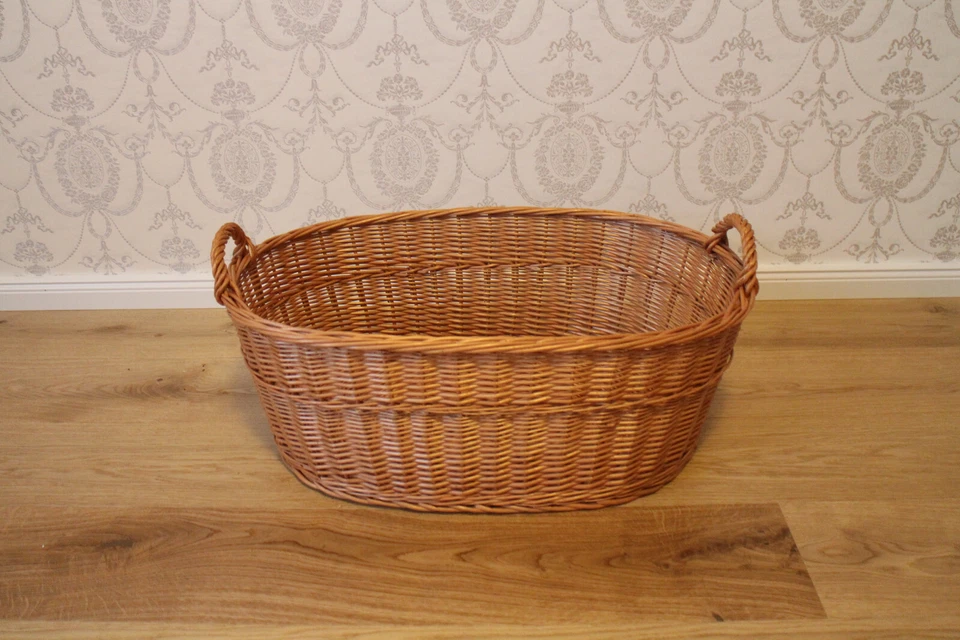 Wäschekorb 8 Varianten Weidenkorb Wäsche Aufbewahrungskorb Weide Wäschesammler - Bild 4 von 4