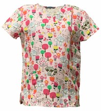 Women Ultra Soft Touch Microfiber Medical Scrub Pink Base Fox 2XL