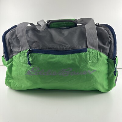 Eddie Bauer Stowaway 40L Rippac Duffel Packable No Shoulder Strap Gym Bag Vtg