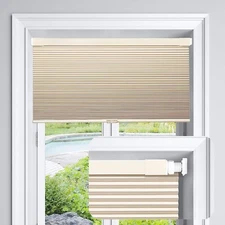 LazBlinds Cordless Cellular Shades No Tools No Drill blinds for windows- 20Wx64H