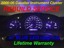 Repair Service 2000-05 Gm Chevy Cavalier Instrument Gauge Cluster Blue Led