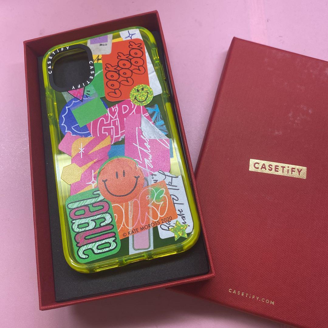 Casetify x Kate Moross iPhone 11 Case in Vibrant Yellow – Cleaning Done-image