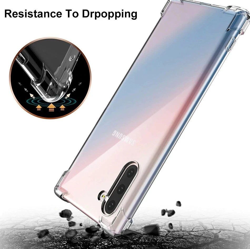 Soft Clear Case for Samsung Galaxy S10 S10E S9 S8 Plus S7 S6 S5 Edge Note 10 9 8 - image 3 of 4