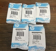 Lot 5 Genuine HP 62 Black & Tri-Color Printer Ink Combo Cartridges