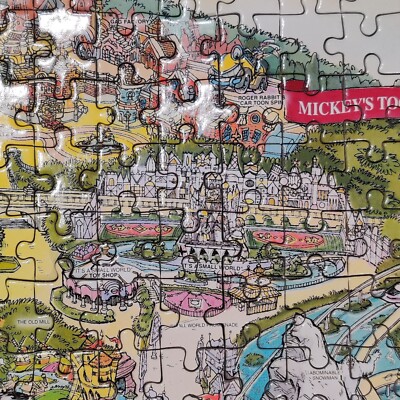 Disneyland Park Map Puzzle 50th Anniversary Mickey 2005 1000
