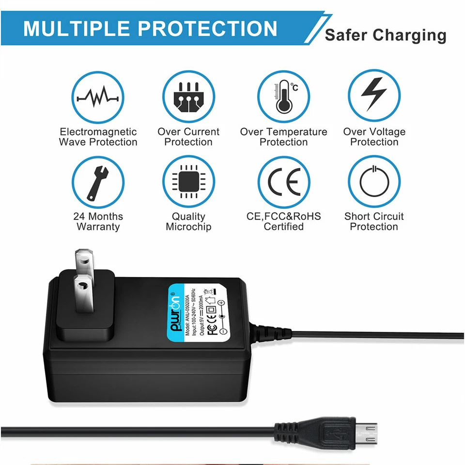 PwrON 6FT AC DC Adapter Charger Power For Toshiba Encore 2 WT10 A 32 A102 A103Pw - Image 3 of 4