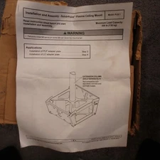 NEW BLACK Peerless AV PLB-1 back to back plate dual LCD TV Monitor mount tilt