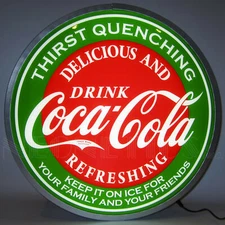 Coca-Cola Evergreen 15 Inch Backlit Led Lighted Sign by Neonetics
