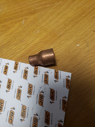 1 New Copper Reducer Coupling 1/2" x 1/4" Plumbing Fitting