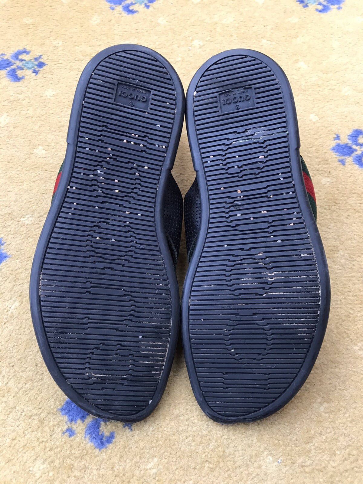 Gucci Sandals Slider Slide Shoes Web Green Red Crossover Strap Mens UK 8 US 9 42 thumbnail 9