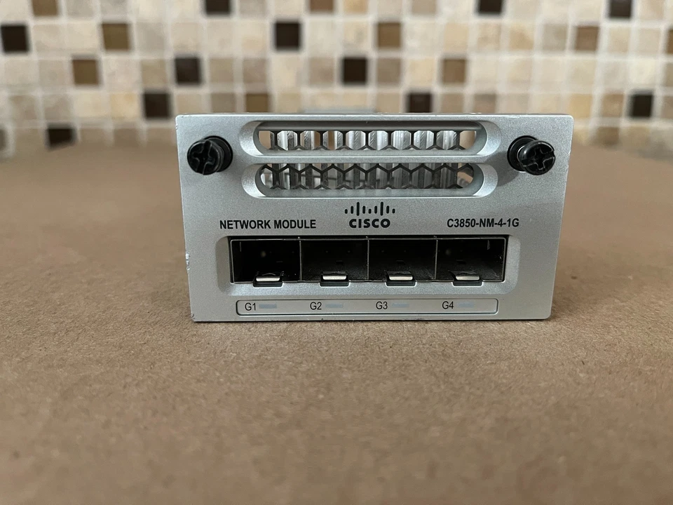 CISCO QUAD PORT 1 GE NETWORK MODULE C3850-NM-4-1G 73-12735-07 B3-4(6) - Image 3 of 4