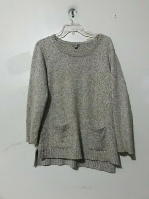 J Jill Tan Cream Tweed Sweater Women Size S Cotton Blend Stylish