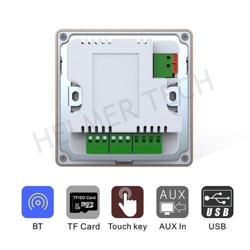 Integrated In Wall Stereo Audio Amplifier,Wall Mount Audio Receiver Music Player - Picture 3 of 8