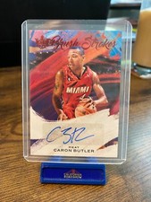 2020 Court Kings Brush Stroke Ruby Auto Caron Butler 7/49 Miami Heat