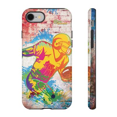 Vibrant Football Phone Case, Tough Cases for Sports Fans, Gift for Gamers