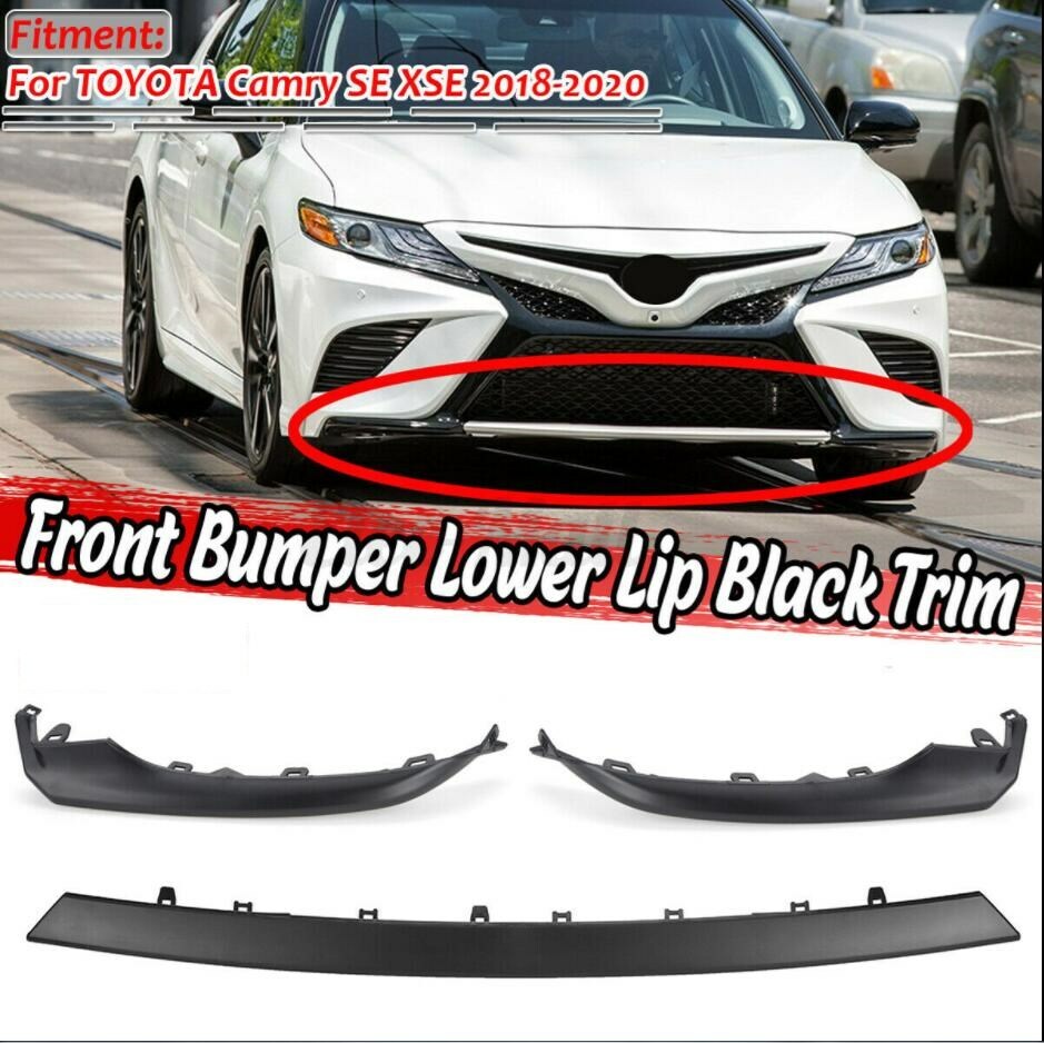 Front Bumper Side Lip Cover Lower Molding Trim For Toyota Camry SE XSE 2018-20