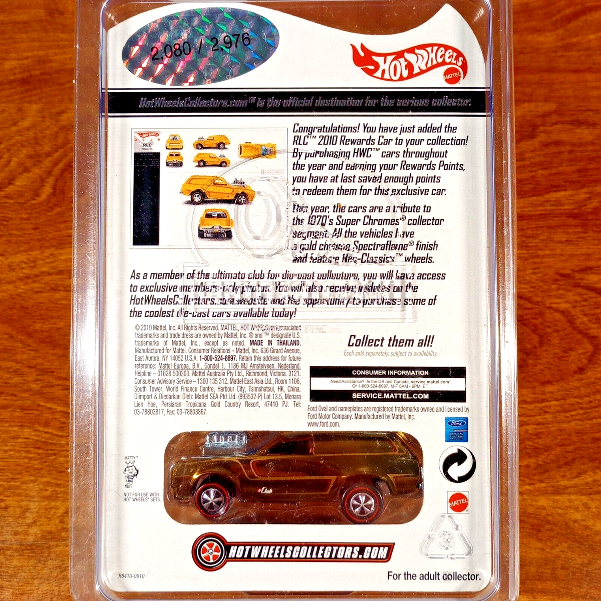 Hot Wheels RLC Super Chromes Reward Series Poison Pinto 2080/2976