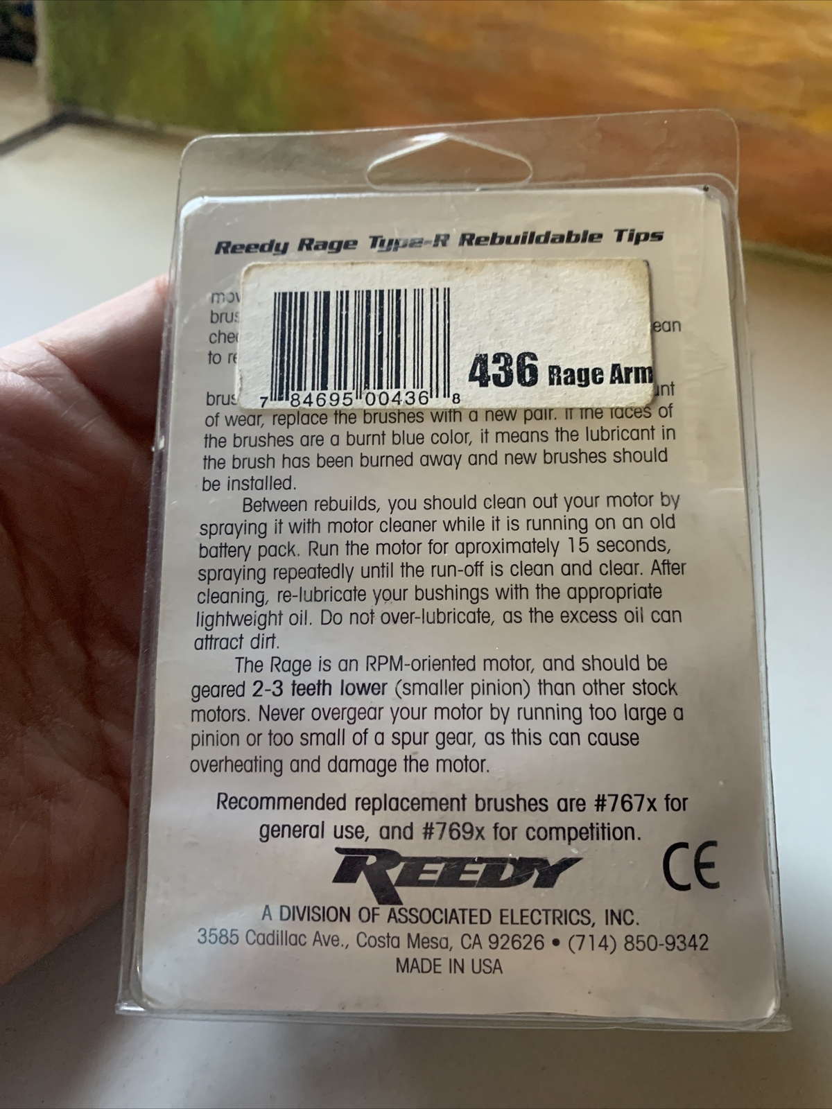 Reedy Rage Type R 540 size RC car brushed motor Replacement Armature #436 New
